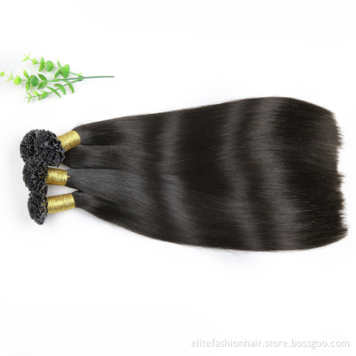 U Tip Hair Wholesale Raw Indian Kinky Curly Itip Keratin Bonds Flat U Remy Human Hair Extensions Micro Links Microlink